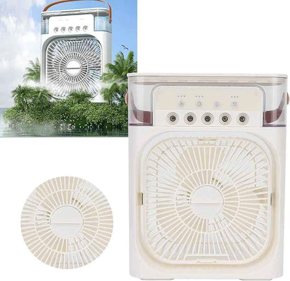 Mini Air Cooler Fan – 5-in-1 Portable Cooling, Humidifier & Aromatherapy Device