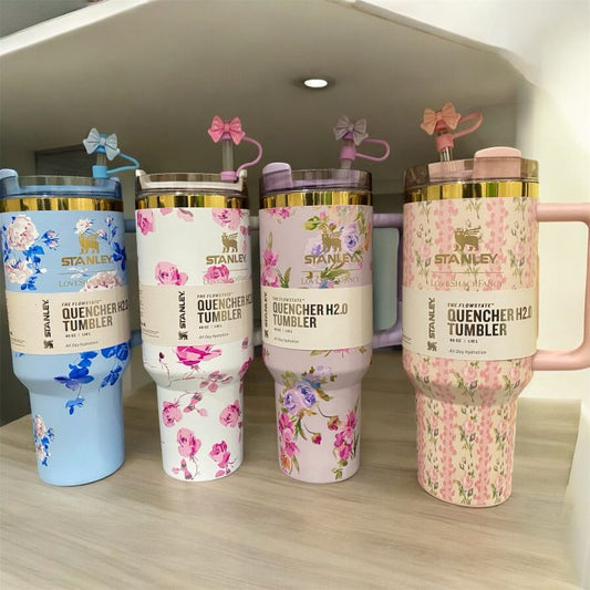 Stanley x Olivia Rodrigo Flowstate Quencher 40oz Tumbler refillable travel mug